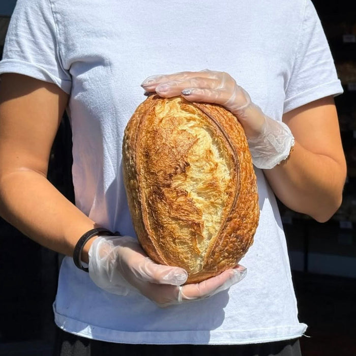 Austin Baking Co organic white sourdough, baked in Newstead